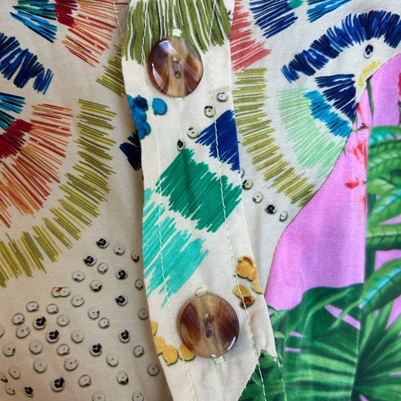 FARM Rio Colorful Birds Mixed Prints Shirt - Picture 4 of 8
